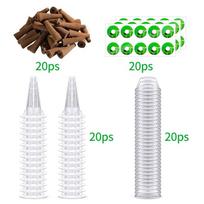 Hydroponic 20/50Pcs Soils Planter Grow Baskets Soilless Seed Grow Nursery Pot Starter Hydroponic Soils Seedling Tray Pods Kits