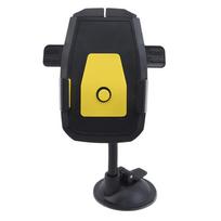 Universal Car Phone Holder Bracket Mount Cup Holder Cars Mount Mobile Suction Windshield Phone Locking Auto Accessories geltona