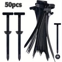 50/100PCS Plastic Cable Ties Nylon Wrap Fixed Fastener Clips Car Hose Fastening Zip Strap Self-Locking Reusable Nylon Cable