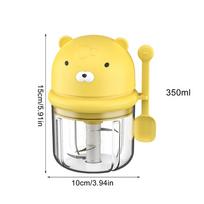 Mini Garlic Mincer Mini Electric Garlic Chopper Vegetable Chopper Grinder Garlic Masher Machine Kitchen Food Processor Gadgets geltona