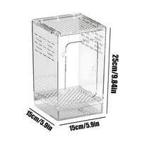 Jumping Spider Terrarium Comfortable Acrylic Full Transparency Small Reptile Enclosure Habitat For Lizards Small Turtles Snails