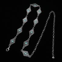 Metal Turquoise Waist Chain Europe American Style Women's Body Jewelry  Girls Style B