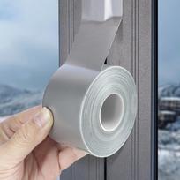 Windproof Window Sealing Tape Waterproof 5m 10m 20m Weather Stripping Self Adhesive Air Conditioner Sealing Draft Isolation Tape (Silver,5cm x 5m) sidabras