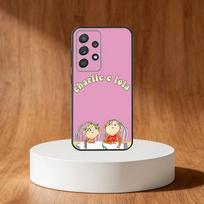 C-Charlie and L-Lola Cute Phone Case For Samsung S25,S24,S21,S22,S23,S30,Ultra,S20,Plus,Fe,Note,10,9,5G Black Cover Samsung S25Plus