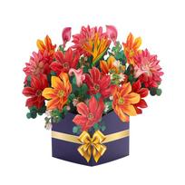 Pop-Up 3D Flower Greeting Card Various Styles For Mother'S Day Birthday Wedding Valentine'S Day Anniversaries Perfect Gift Postcard