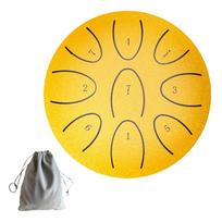 Steel Tongue Drum Portable Rain Drum Hand Pan Drum Percussion Musical Instruments 4 Inch 9 Notes For Yoga Meditation Musical auksas