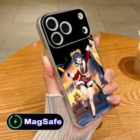 Game GI Xiangling Clear TPU Magsafe Mobile Phone Case for iPhone 17 16 15 14 13 12 11 Air Pro Max Plus Mini Colorful Cover iPhone 11 Pro Max