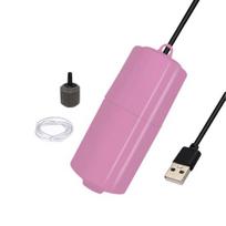 1 komplektas akvariumo oro siurblys USB įkrovimas efektyvus deguonies tiekimas Tylus veikimas Energiją taupantis deguonies siurblys žuvų bako tiekimas rožinė