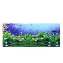 Fonas Plakatas Dekoratyvinis Paveikslas PVC Lipdukas Peizažo Vaizdas Akvariumui Žuvų Bakui(122*50cm )