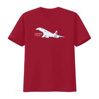 Aeroclassic Aviation Heritage Concorde Marškinėliai Šaunus lėktuvo printas Apvalus kaklas vintage Išskalbti dizainerio drabužiai Kvėpuojantys S
