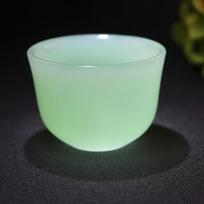 1pc Jade Tea Cup Kung Fu Tea Set, Health High-end Jade Single Master Cup Set,Jade Water Cup,Wine Glass Bowl Teacups,TeaCup šviesiai žalios spalvos