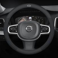 For Volvo XC90 XC60 S90 XC40 S60 T6 S40 Car Suede Carbon Fiber Leather Breathable And Anti-Slip Steering Wheel Cover Accessories