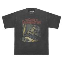 The Curse of Frankenstein TShirt Classic Horror Movie Mary Shelley Retro Men Summer Short Long Sleeves Cotton Mens Tee Shirt S