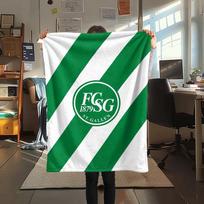 1 vnt. FC St. Gallen Spausdinimo Flanelinis pledas Aukštos kokybės Šiltas Patogus Apklotas Visais Sezonais Puikiai tinka dovanoms Namų dekoras 80cm x 120cm