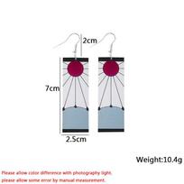 New Fashion Anime Earrings for Women Demon Slayer Kimetsu no Yaiba Blade of Ghost Earrings pendientes acrilicos novedades