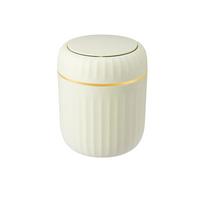 Press Type Mini Desktop Trash Can Round/Triangle Garbage Organizer Desk Storage Box  Bathroom Green Round