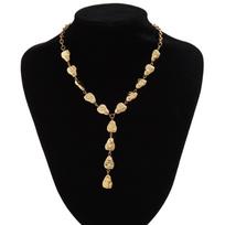 Vintage Irregular Gold/Silver Tassels Design Choker Imitation Metal Adjustable Pendant Daily Jewelry Accessories