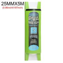 5M/20M Soluble PVA Mesh Refill Carp Fishing Feeder Fishing Lures Refill Rig Hook Bait Wrap Bags 25mm 37mm 44mm PVA Bag Fishing