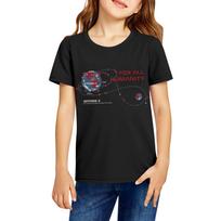 Children's Casual Short Sleeve T-Shirt Artemis II Space Mission Graphic Print Comfortable Fit Lightweight Fabric Suitable for Everyday Wear 140 juoda