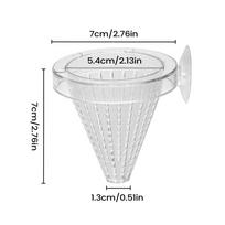 Fish Food Feeder Suction Cup Aquarium Red Worm Feeder Bowl Fish Tank Feeding Cup For Living Room Tabletop Foyer Entryway Bedroom balta