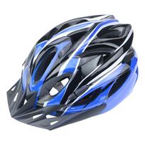 Adjustable Mountain Bike Helmet with Ventilation System Lightweight Durable Construction and Removable Visor for Outdoor Cycling Safety mėlyna