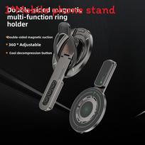 Magsafe Magnetic Desktop Mount With Adjustable Spin For Universal Smartphone Support pilka
