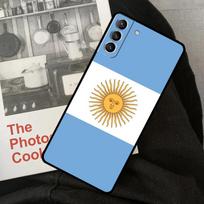 Argentina Flag Phone Case For Samsung Galaxy S23 S22 S24 Ultra S20 S21 S24 FE S9 S10 Plus Note 10 20 Ultra Galaxy S10 Plus