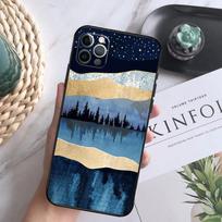 Star Lake Mountain Phone Case For iPhone 16 15 14 13 12 11 Pro Max 12 13 Mini 7 8 16 Plus X XR XS Max Cover iPhone XR