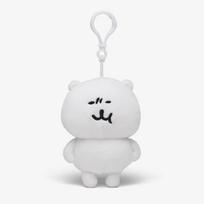 Mocking Self Bear Plush Keychain Cute Hanging Ornament Cute Kawaii Cartoon Doll For Bags Backpack Car Keys Funny Ornament Doll Gifts