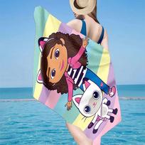 Colorful Friends Dollhouse Beach Towel, Super Soft Microfiber, Gift for Her/Him, Birthday, for Pool, Beach, Travel, Home Decor Fan gifts 70cmx140cm(27x55inch)