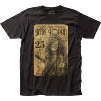 Janis Joplin Concert Ticket Unisex T-shirt Music Classic Rock Band Tee New Black XL