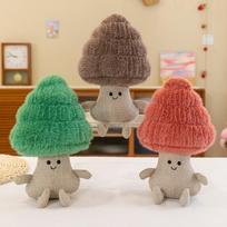New Simulated Succulent Potted Plush Toy Cactus Potted Doll Claw Machine Cute Plant Plush Doll 34 cm (0.13kg) black