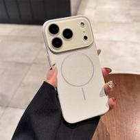 New Leather Pattern Magnetic Phone Case for Apple 17PROMAX Anti Drop Case Fashionable and Cute Magnetic Phone Case For iPhone 17 Pro Max