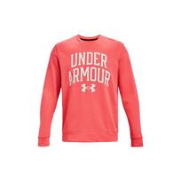 Under Armour Rival Terry Logo Casual Sports Knit Crewneck Sweatshirt Men sweatshirt Venom-Red 1361561-690 S