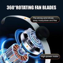 Portable Mosquito Repellent Fan with LED Light Battery Powered Electric Fly Repeller Pest Control Fan for BBQ Picnic Parties spain
