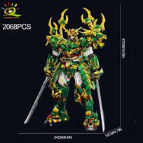 SunWuKong Warrior Mech Robot Building Blocks MOC Chinoiserie Action Figure Brick Children City Construction Display Toy