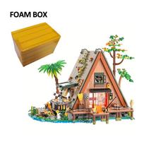 1486PCS / 1108PCS Forest House building blocks with LED light Tree Cabin Display Bricks Set Kit for Nature Lovers Adults Kids
