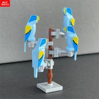 MOC Bricks Jungle Underbrush Forest Animal Monkey Goat Giraffe Bird Night Owl Accessories Building Blocks Friend Toys Gifts