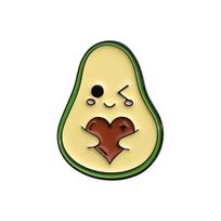 Kawaii Avocado Enamel Pins Space Astronaut Cat Planet Fruit Brooches Lapel Badge Backpack Funny Jewelry Gifts for Friends
