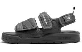 New Balance 3206 Series Velcro Open Toe Flat Heel Sports Dark Grey Sandals 'Dark Gray White' SDL3206I 36