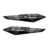 2Pcs Car Emblem 3D Reflective Side Wing Fender Stickers Accessories For Volvo RDESIGN XC60 XC90 V60 S60 V50 V40 XC40 C70 S70 AWD