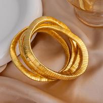 Creative Gift Alloy Bendable Snake Necklace Gold Color Twistable Flexible Choker Silver Color Punk Bracelet Jewelry Accessories auksas