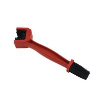 Portable Chain Cleaner Brush For Motorcycle Road Bike Bicycle Moto Clean Maintenance Tool Outdoor Scrubber raudona