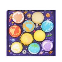 Solar System Bath Bomb Set with Hidden Toys Fizzy Bath Bombs for Kids and Adults Aromatherapy Bath Fizzies Gift Box Set