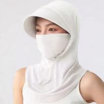 Dual Use Balaclava Hat Adjustable Sunscreen Full Face Cover Cycling Sun Protection Mask  Sports chaki