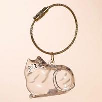 Cat 1/2/6Pcs Keychain Pendant Hair Storage Box Capsule Toy Kitten Cat Hair Collection Box Ginger Siamese Calico Cat Souvenirs