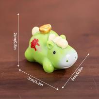 Year Horse Miniature Ornaments Zodiac Cartoon Lucky Pony Diy Car Decoration Spring Festival Office Desktop Decor Ornaments as the shown
