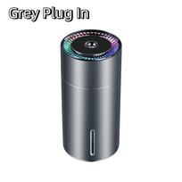 4-in-1 Car Aromatherapy Humidifier RGB LED Lights Car Air Freshener LED Aroma Diffuser  Travel Grey Plug In