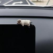 1/4 vnt. automobilio dekoracija miegančios katės lėlės kačiukas kūrybingi automobilių papuošalai žaislai katės mikro peizažo modelis mieli automobilių aksesuarai dovanos