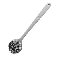 Silicone Back Scrubber Brush for Shower Long Handle Body Deep Cleansing and Exfoliating Massage Double-Sided Soft Bristles